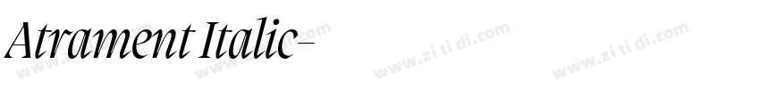 Atrament Italic字体转换 Atrament Italic字体转换